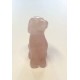 Crystal Animal Dog Rose Quartz